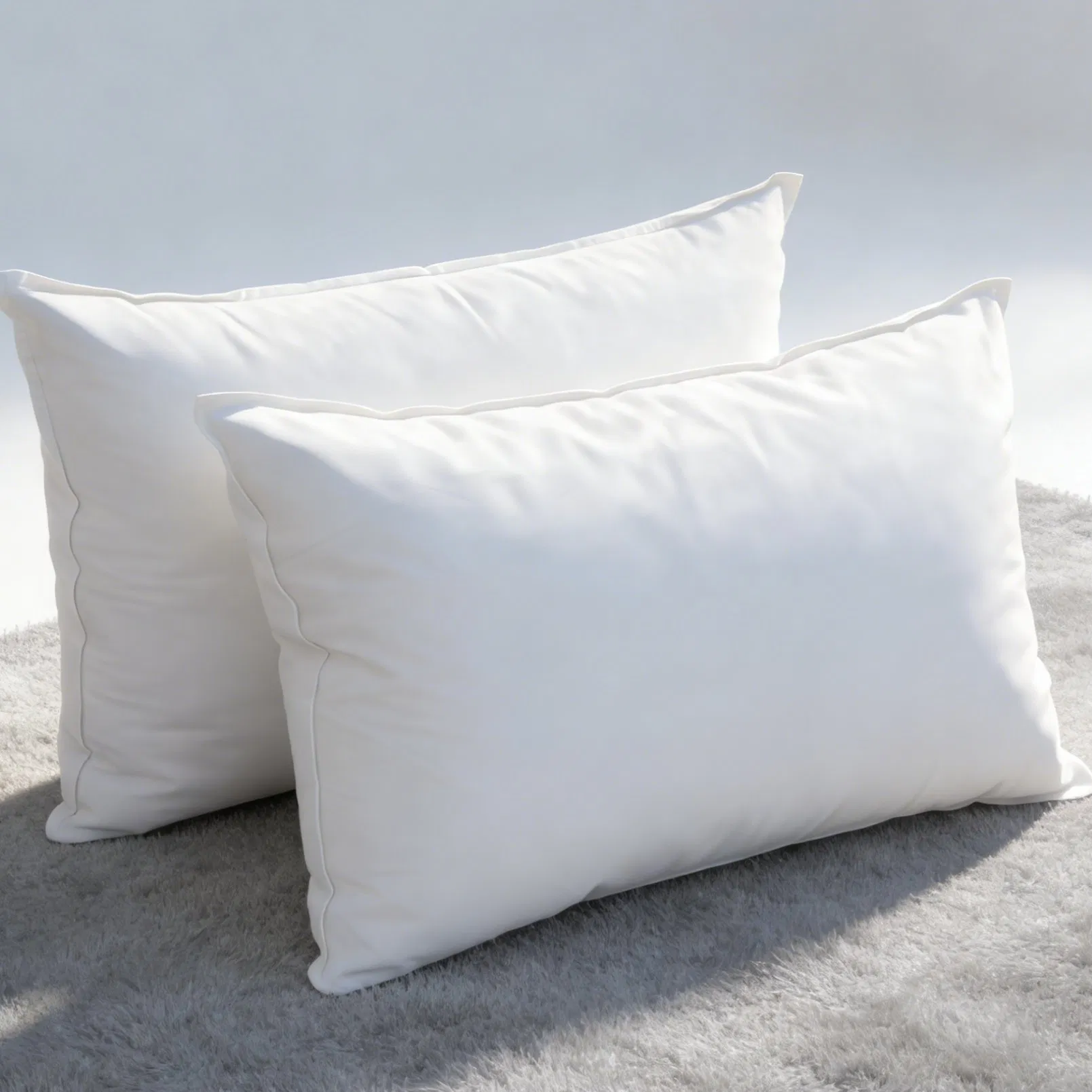 Pillows with Cotton Fabric Comfortable Down Pillow Sleeping Down Feather Pillows
