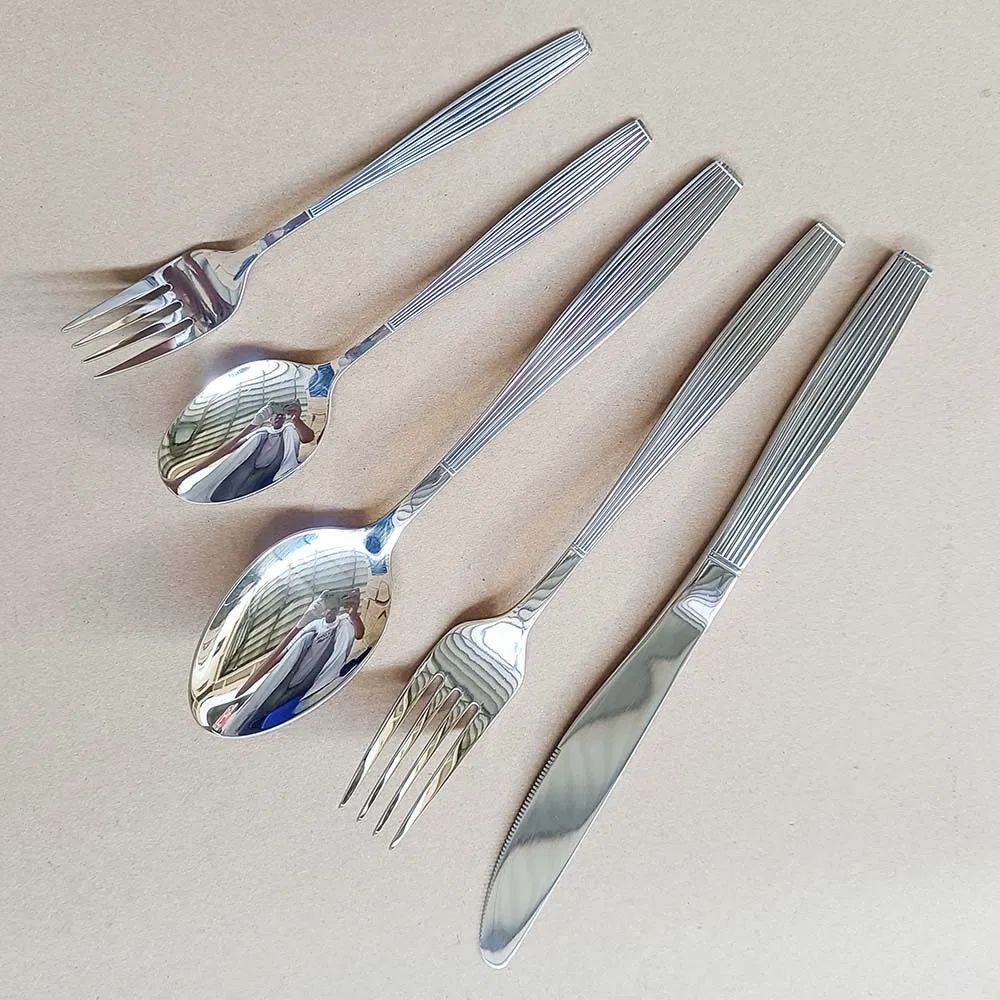 New Design Cutlery Set Cookware Dinnerware Flatware Stainless Steel 304 Golden Handle