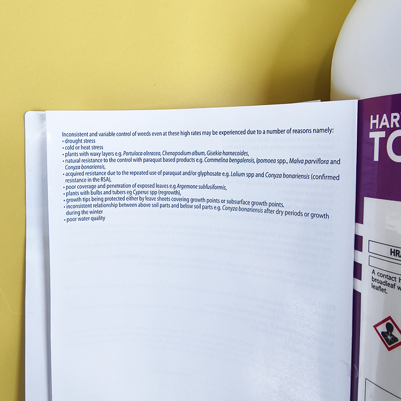 Custom Waterproof Agricultural Chemical Labels for Pesticides