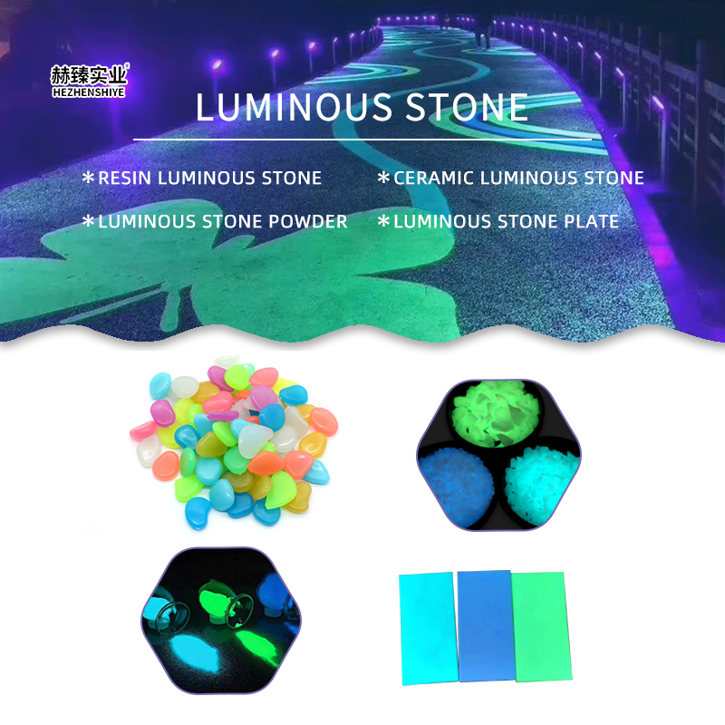 Glowing Rocks in Various Colors Are Used for Decorating Pool Edges, Fountains, and Water Features.