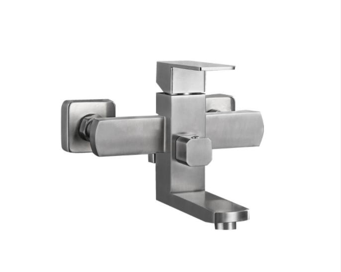 Stainless Steel Three-Function Luxury Bathroom Wall-Mounted Showerset, Mixer Bathroom Faucet