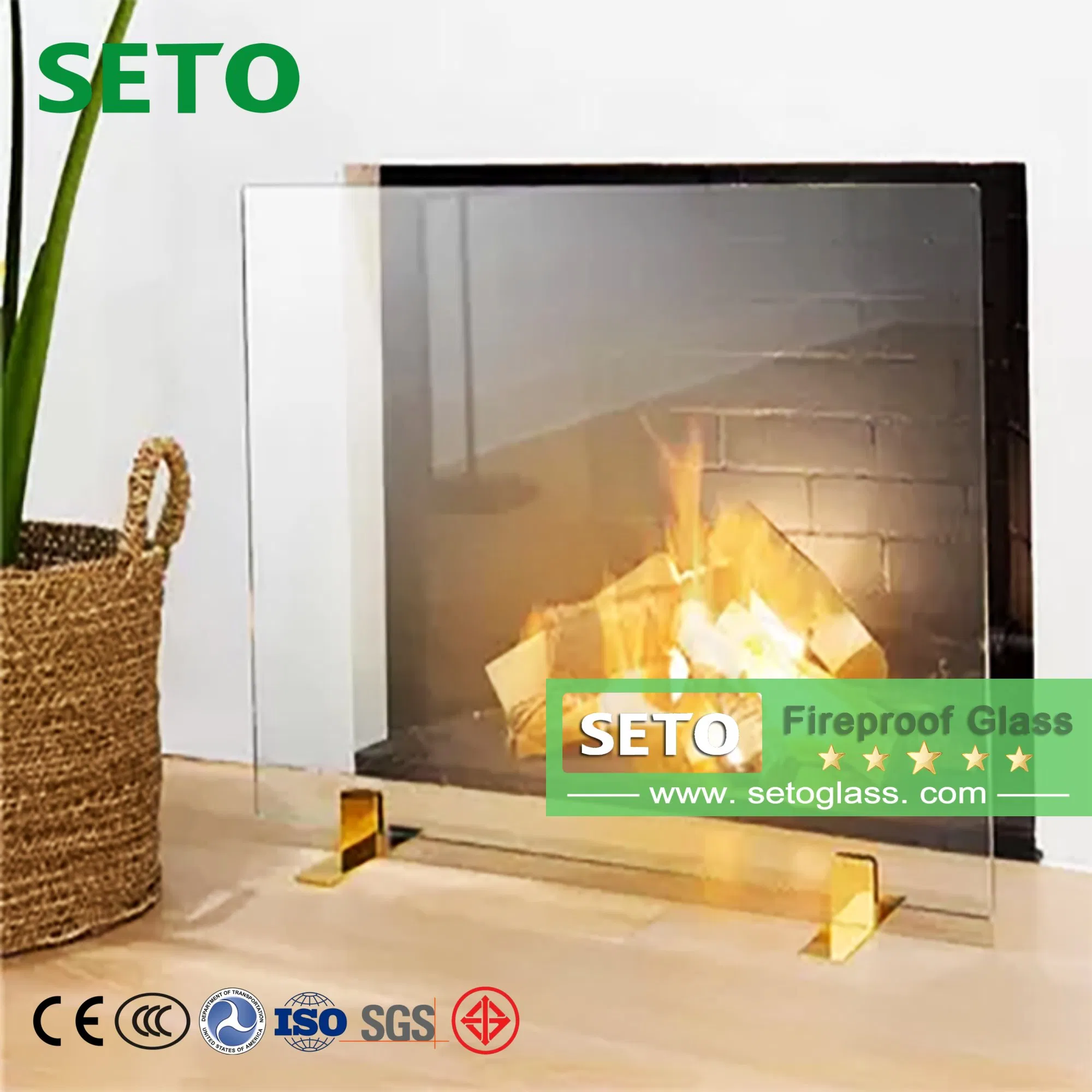 Fireproof Glass for High Temperature Workshop Observation Windows Special Fireproof Curtain Walls