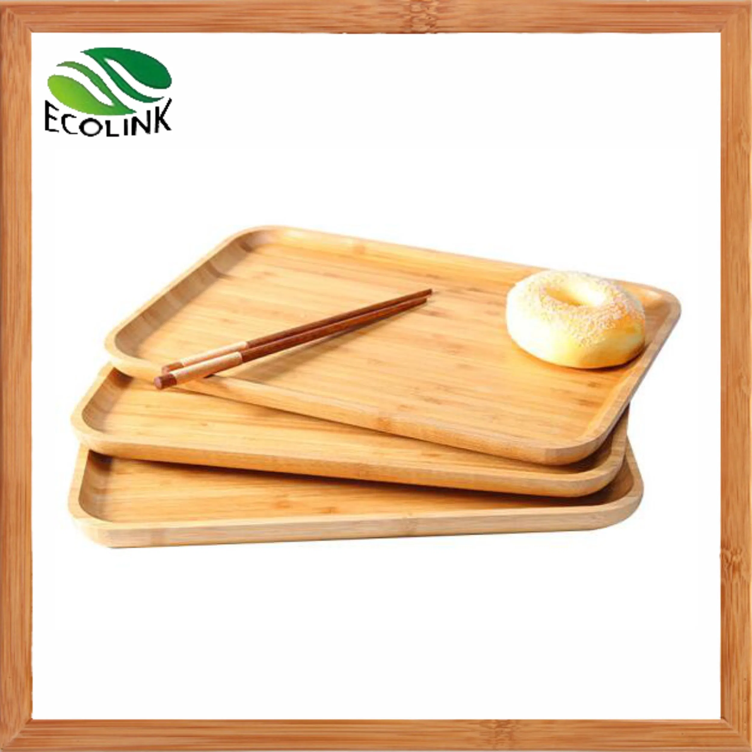Perfect Bamboo Food Plate Fruit Tray Rectangular Food Serving Tray