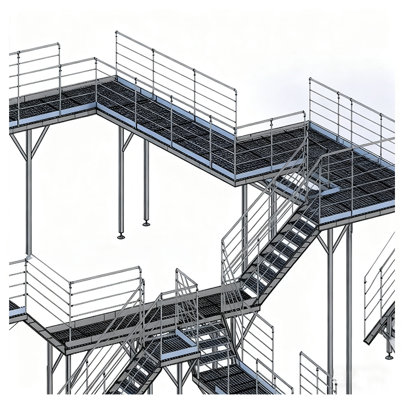 Industrial Stair Parts & Solutions: Manufacturer of Platforms, Posts & Tread Plate