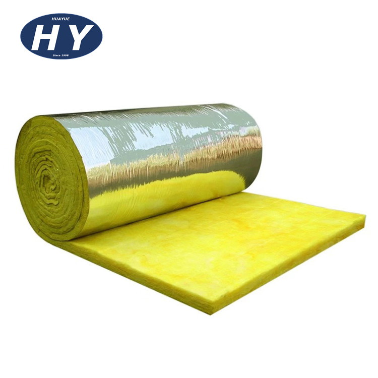Waterproof Fireproof Aluminum Foil Glass Wool Roll for Roof Insulation