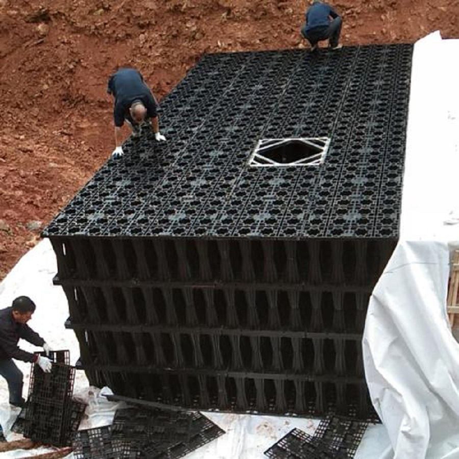 Environmental Project Rainwater Harvest Piece Splicing Urban Garden, Water Recycling