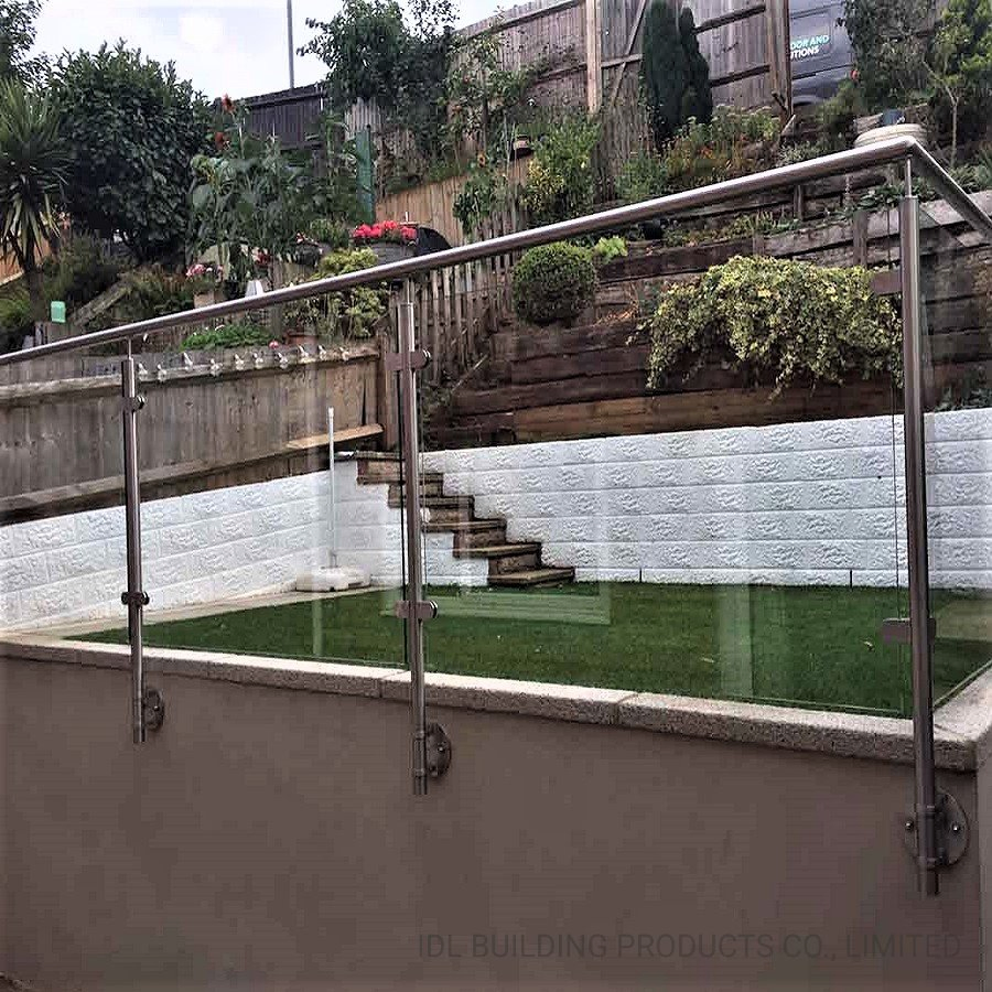 Rust-Proof 316 Stainless Steel Baluster Handrail Balustrade&Fence Tinted Glass Railing Balcony Railing Design Glass for Terrace&Staircase