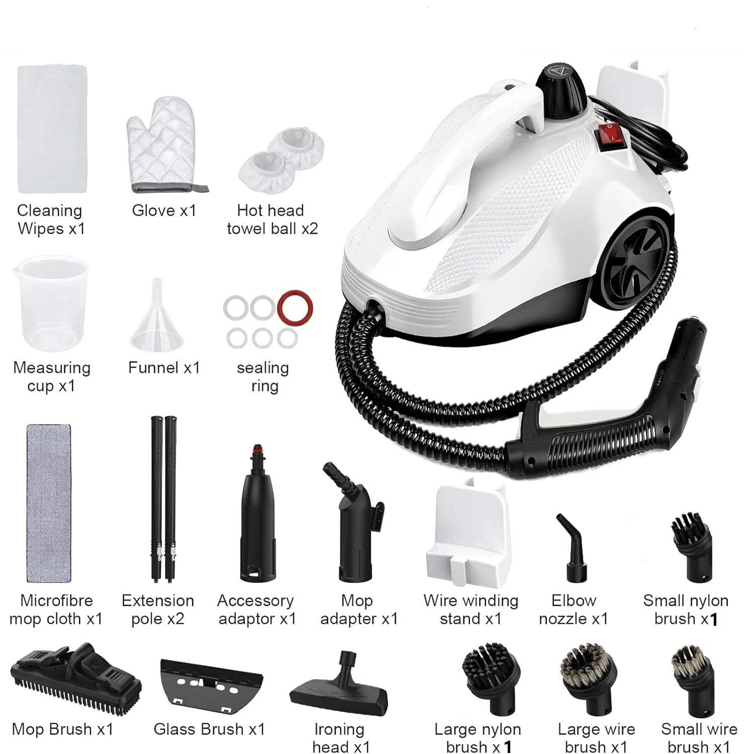Multi Purpose Steamer Professional Household Cleaning Machine High Pressure and Temperature Steam Mop (SW618-D)
