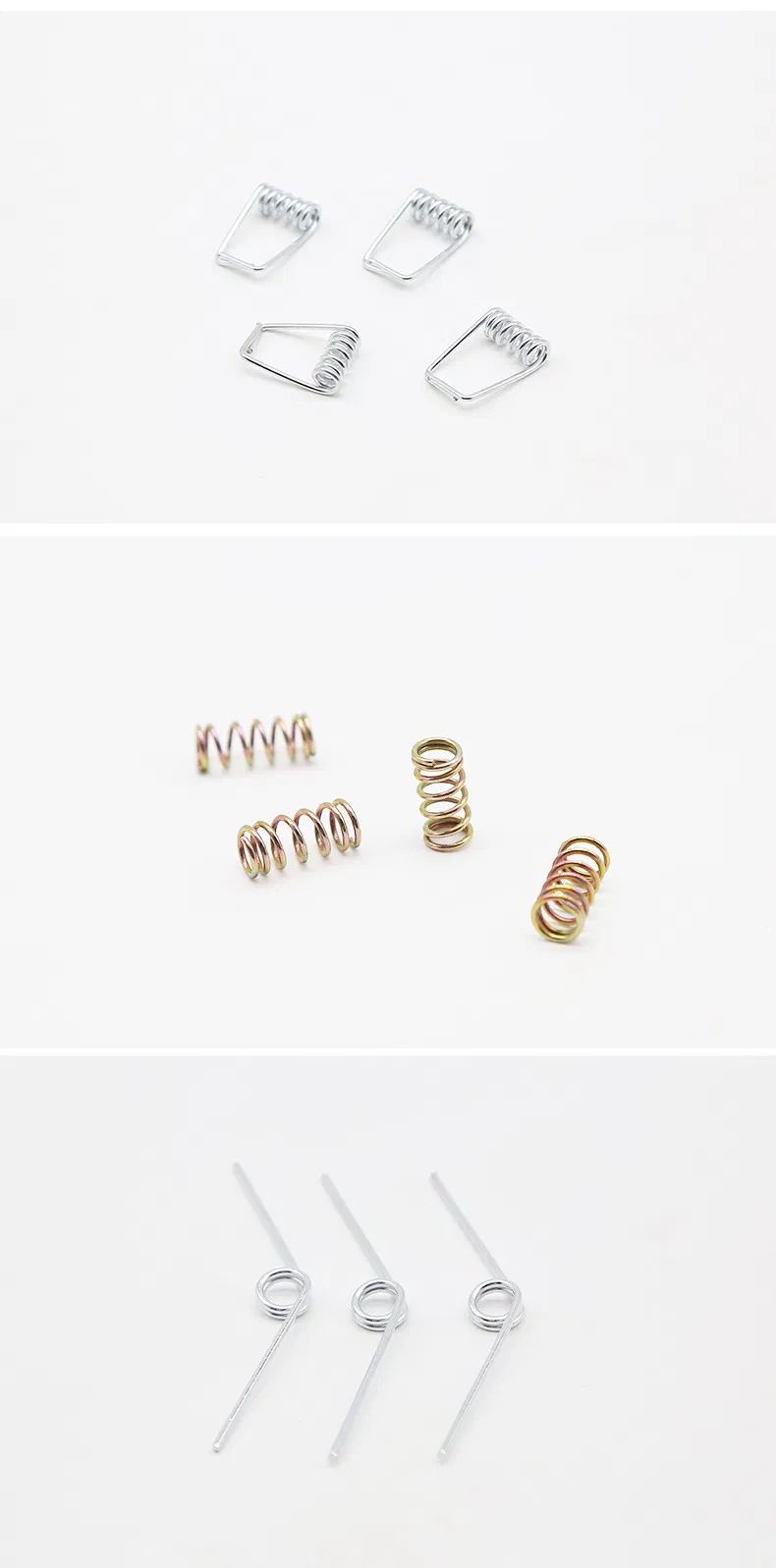 Customized Steel Wire Formed Clothes Clip Spire Open Foot Spring