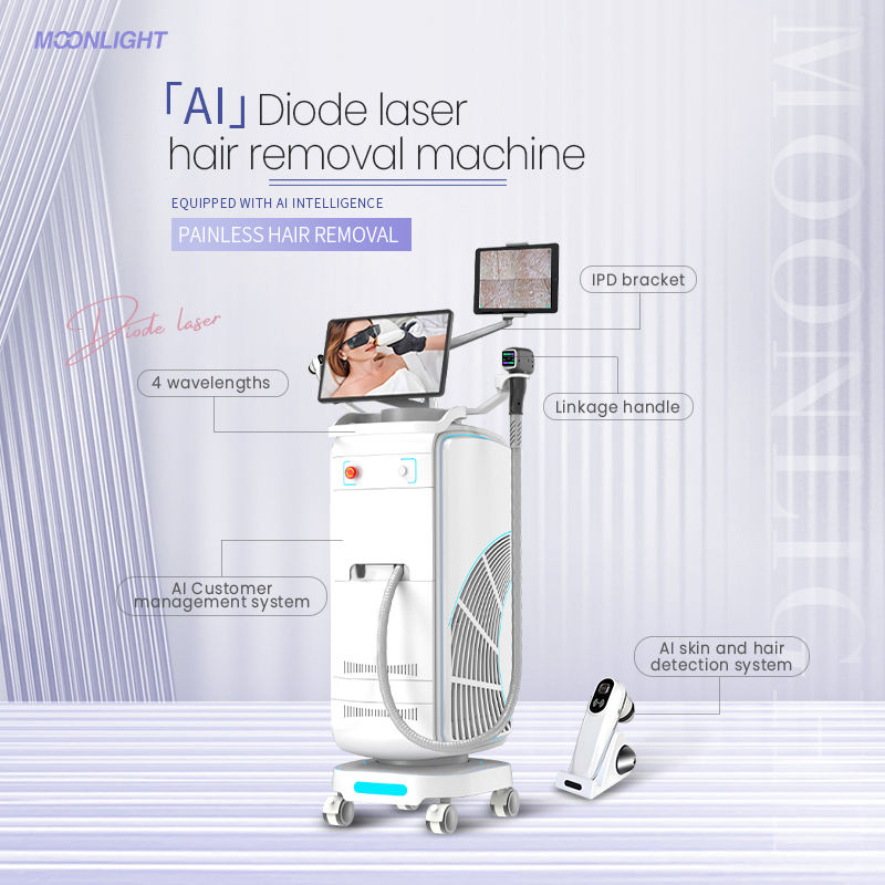 New Design TUV FDA Medical CE Approved Ice Speed 755 808 940 1064nm Diode Laser Hair Removal Ice Cooling Strong Cooling Painless Diode Laser