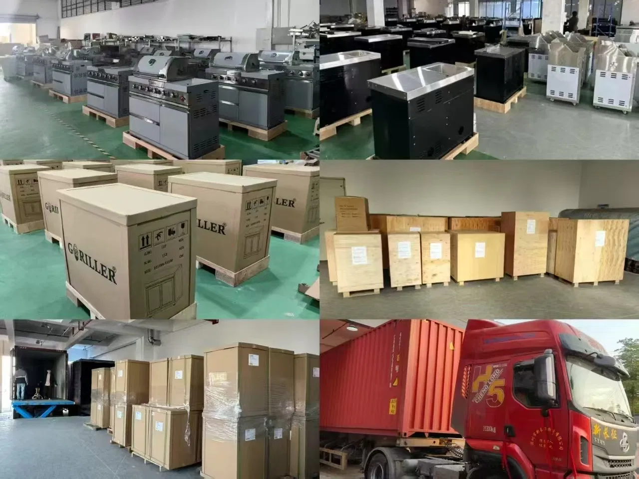 Premium 6-Burner Freestanding Gas Grill for Outdoor Cooking