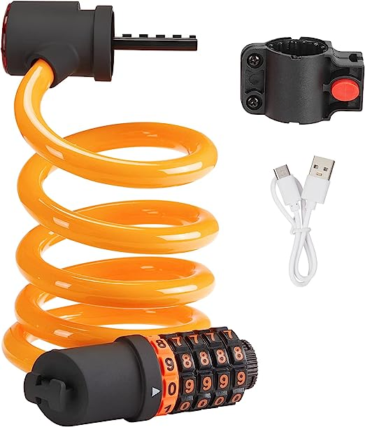 Bike Locks Cable Lock Resettable 5-Digit Combination