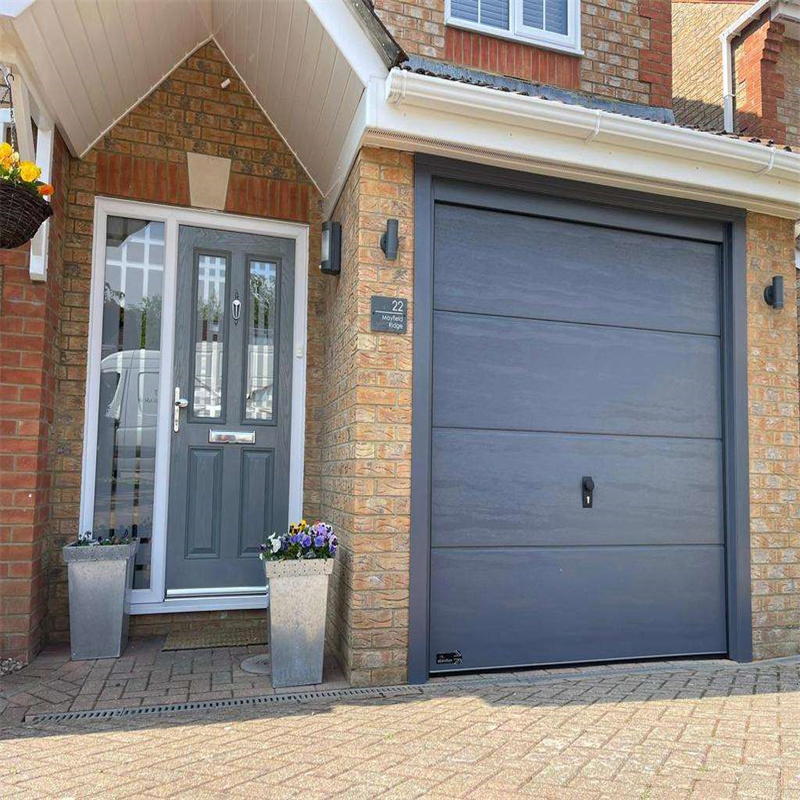 Best Selling Garage Door for House Modern Smart Garage Doors with Glass Mirror Finish Stainless Steel Garage Door