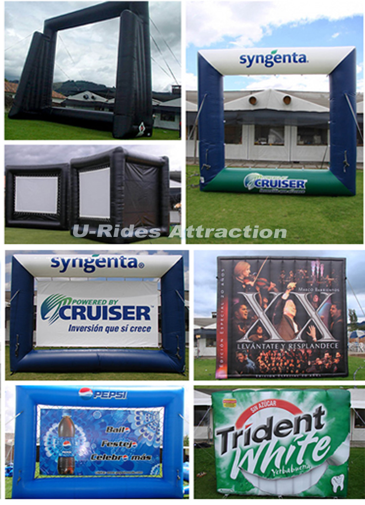 Custom Red Inflatable Billboard Shelf Simple Design for Display at Trade Shows Events