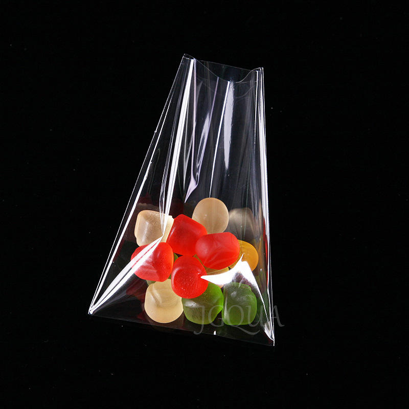 Wholesale Accept Custom Logo Printing Resealable Transparent Plastic Candy Bag