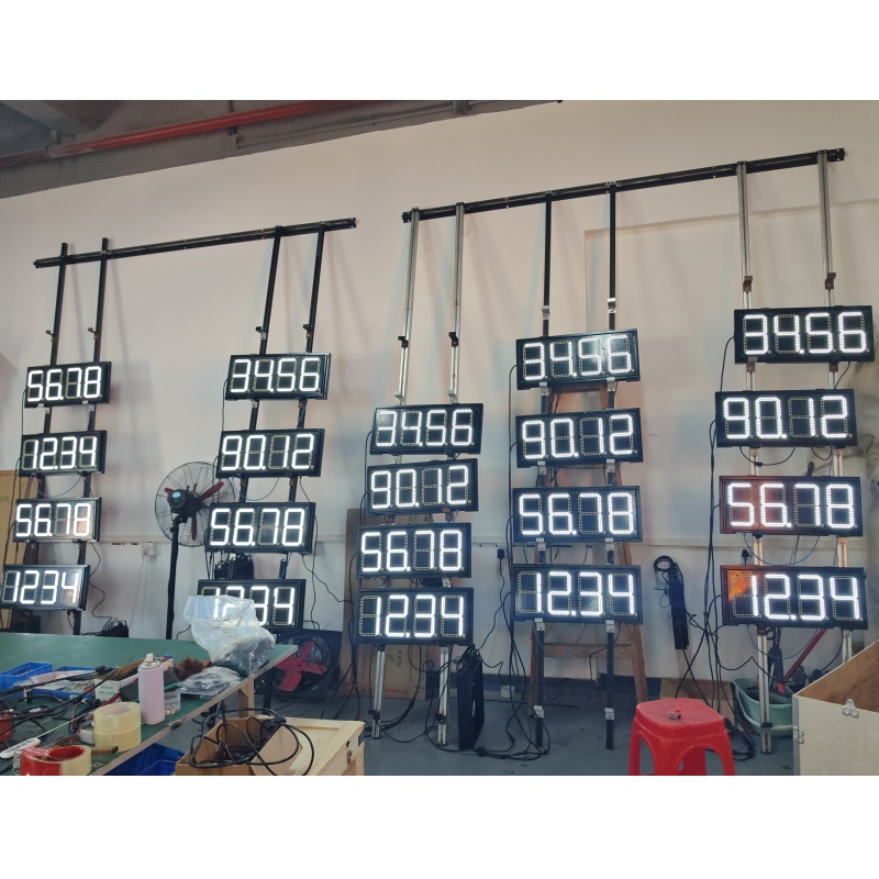 8inch10inch12inch16inch18inch20inch 7 Segment LED Price Display LED Digital Petrol Station Outdoor LED Display