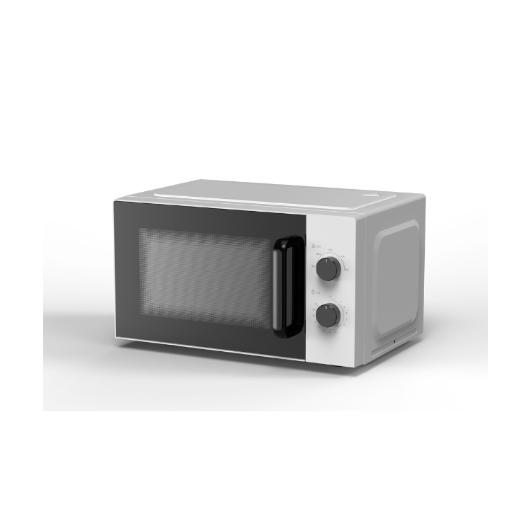 Black and White Dual Color 20L Desktop Dual Knob Control Microwave Oven