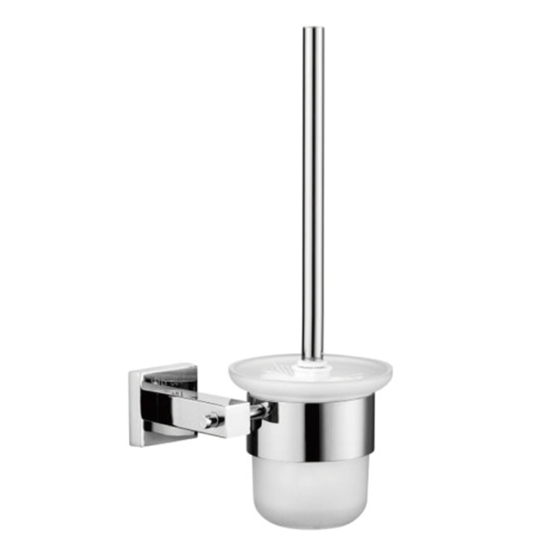 Single Tumbler Holder Glass Round Cup Toothbrush Holder Wall Mounted Bathroom Accessories