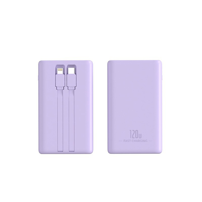Портативный Power Bank 20000mAh с кабелем, быстрая зарядка