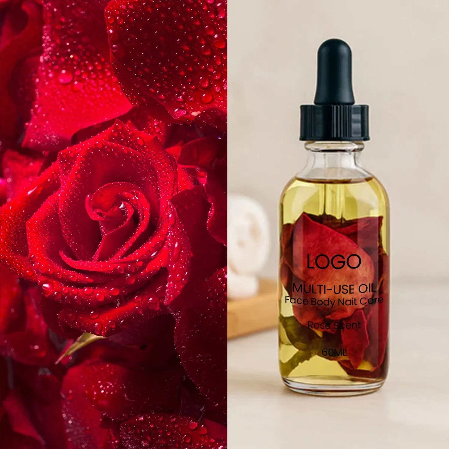 OEM Multi-Purpose Rose Oil: Anti-Bacterial, Skin Rejuvenation, Muscle/Joint Relax, Aromatherapy Disinfection