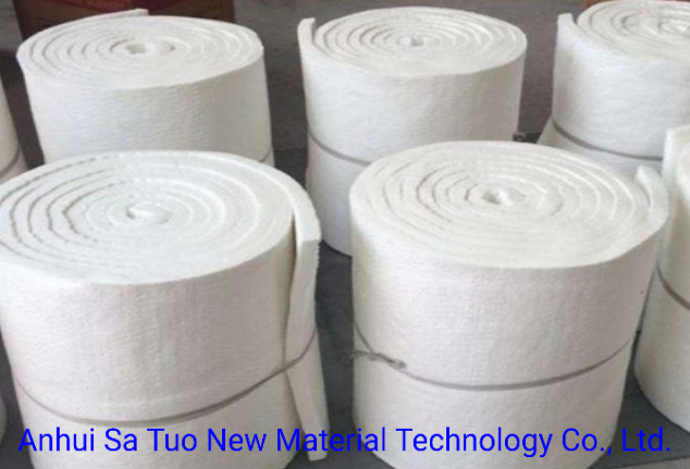 High Temperature Insulation Aluminum Silicate Needle Blanket/Felt for Industrial Pipe