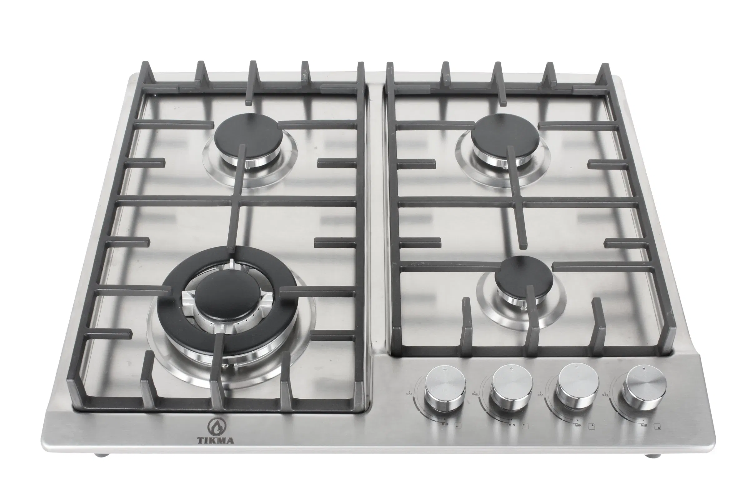 Africa Built in Stainless Steel Gas Cooktop Gas Ceramic Hob +Gas Burner Gaz Gas Stove