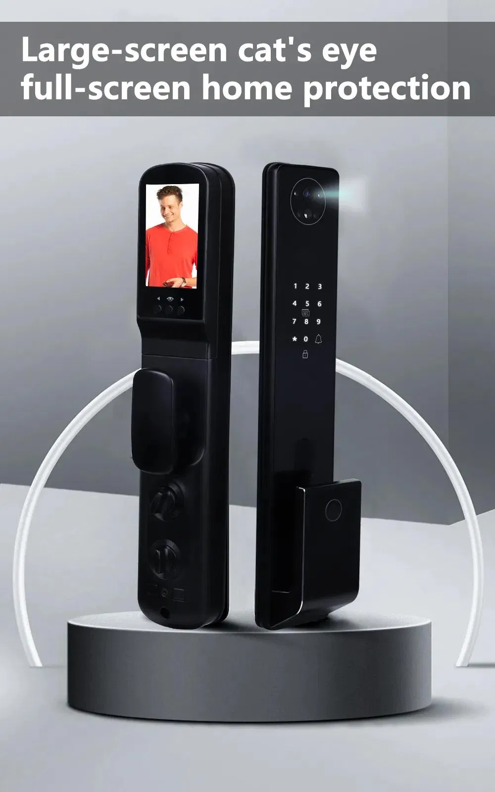 Bingoelec Waterproof Brazil Smart Security Digital Door Lock Facial Recognition Tuya WiFi Door Locks