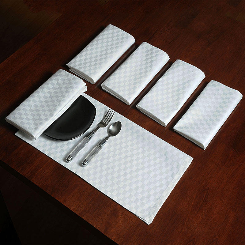 Wedding Party Banquet 100% Polyester Wrinkle Free 50*50cm Table Napkin