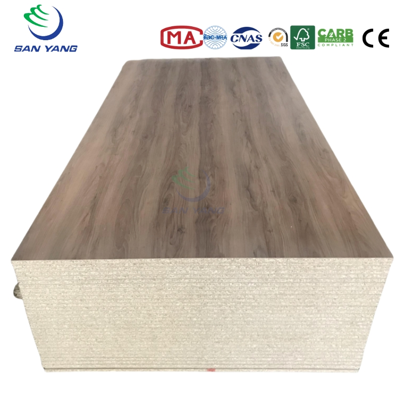 UV and Pet Laminated Particle Board Melamine Laminated Chipboard Mdp Particle Board Raw Raw Chipboard Price