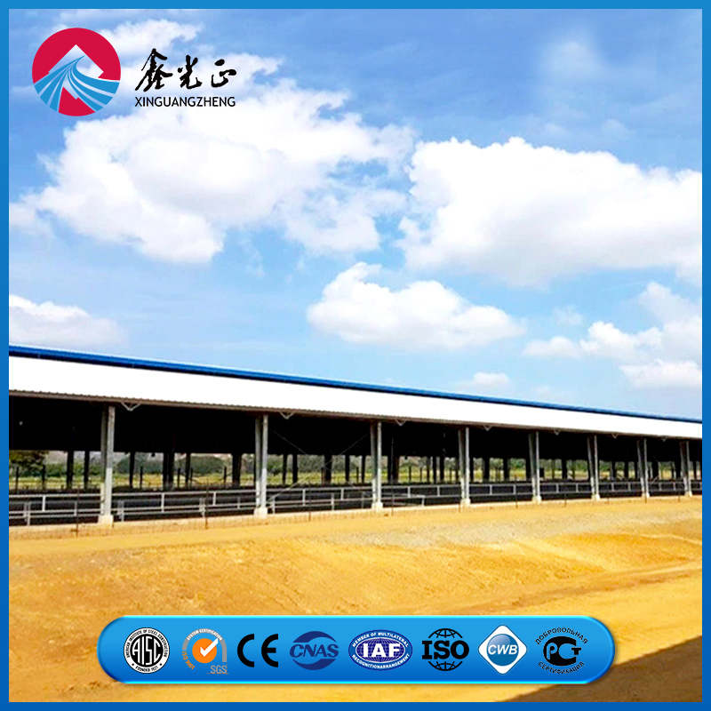 High-Strength Continuous Steel Beam Network Prefab Metal Storage Farming Equipment Steel Structure Sheep/Goat/Pig/Hog/Cattle/Cow/Poultry House/Shed