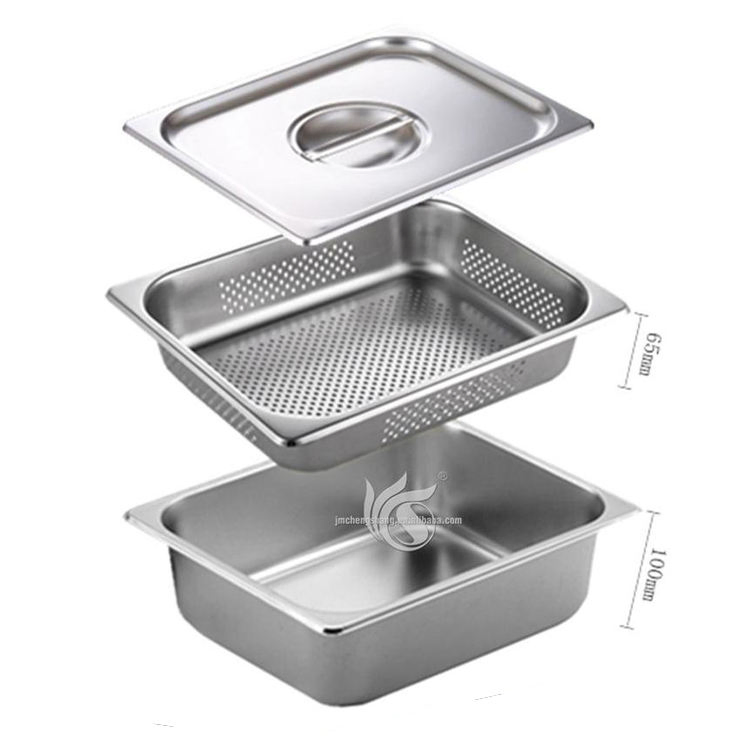 Restaurant Equipment 1/2 Size Stainless Steel Chafing Pans Gn Pan Food Container