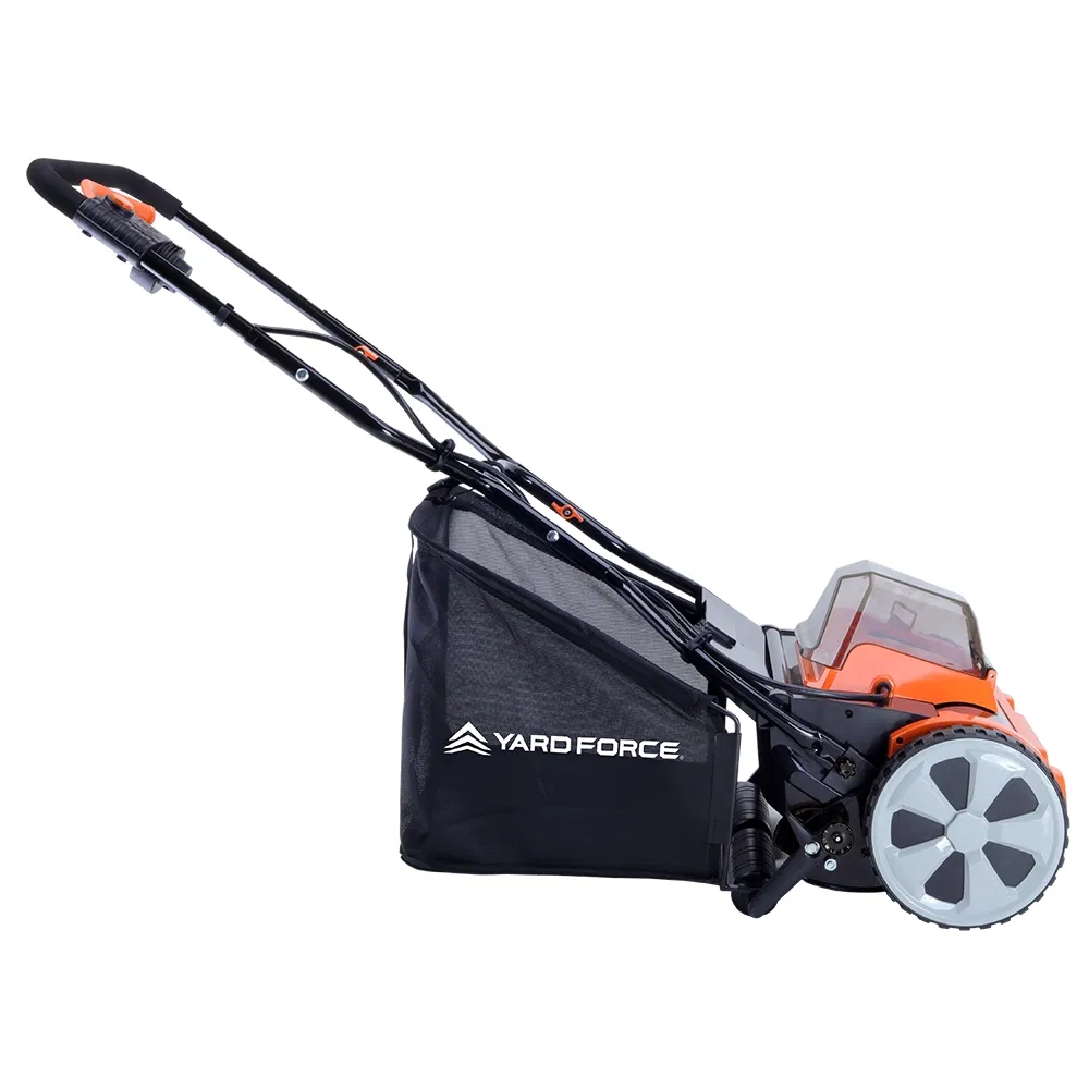 Yard Force 20V Cordless Lawn Mower with 4.0ah Li-ion, 38cm (15") Cut, 6-Level Height Control for Small Garden - Lm C38A