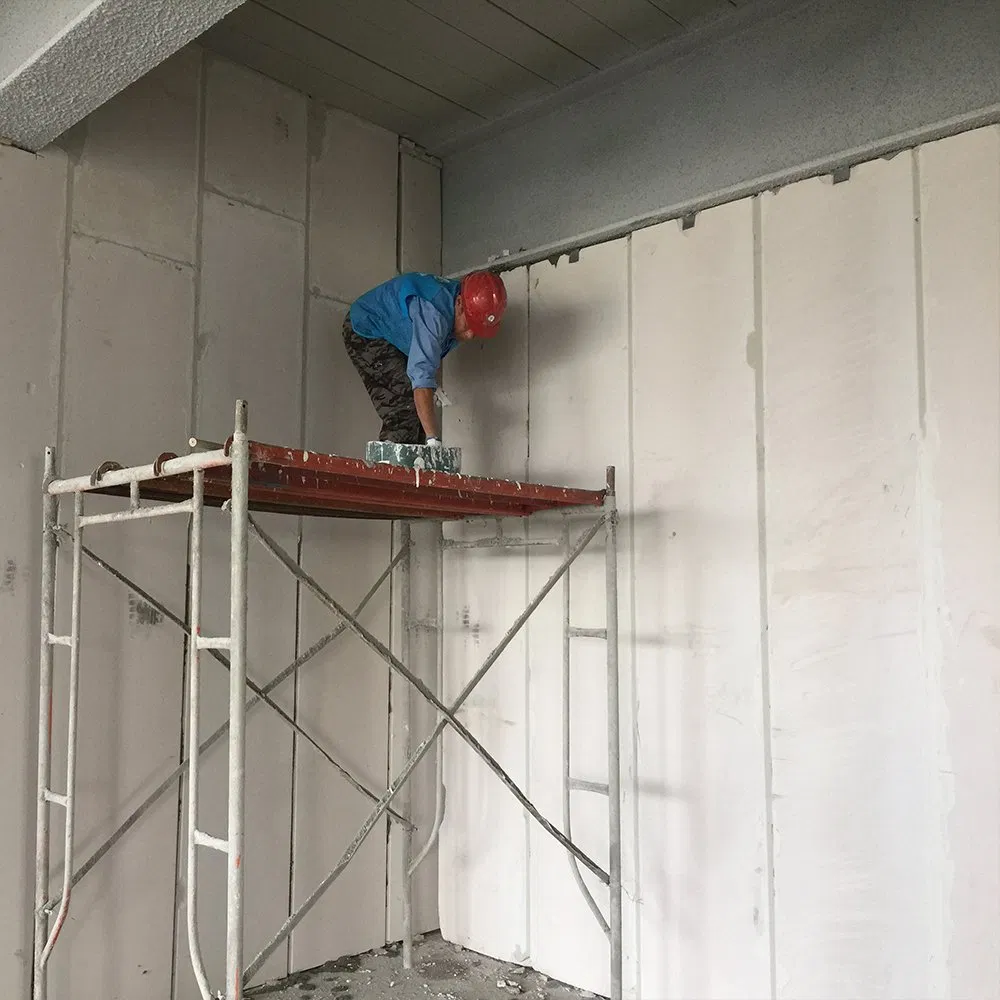 Portable Steel Structure Building Looks Like Traditional Concrete After Decoration