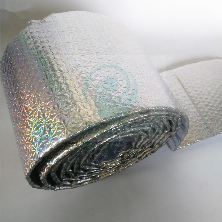 Rainbow Aluminum Film Backed Bubble as Sun Protection Cover for Truck Windows