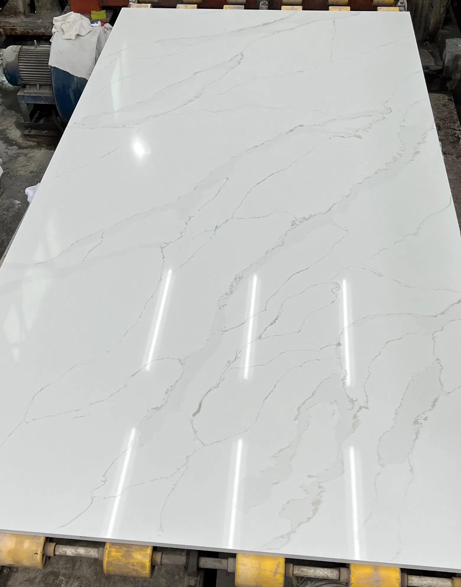 Calacatta Oro Marble Quartz Artificial Stone Slab