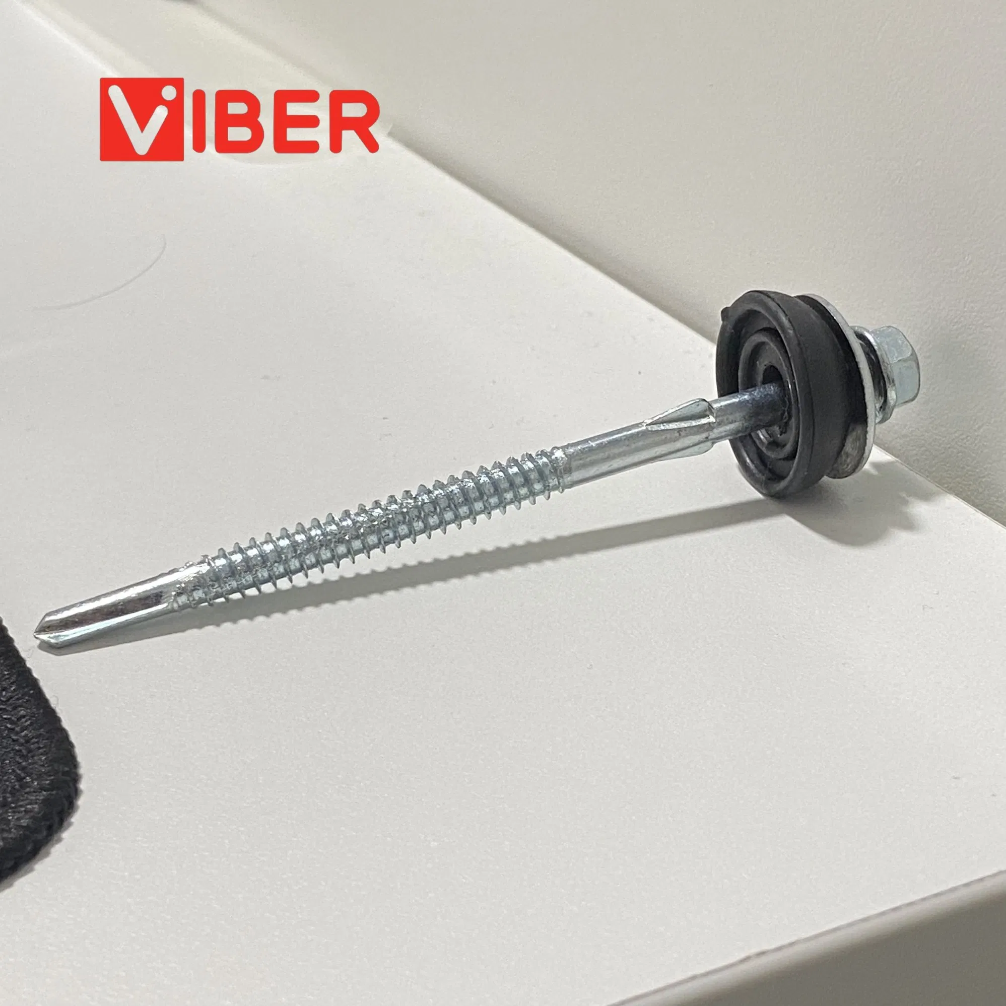 Heavy-Duty Stainless Steel Hex Flange Roofing Screws for Metal