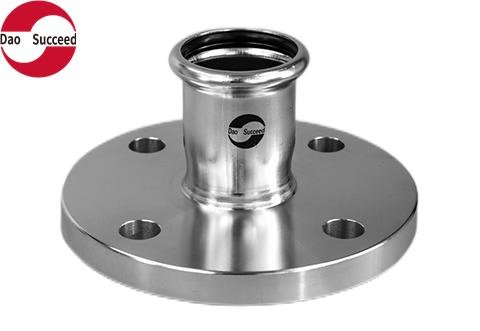 Rapidpress M Press Fit System Compression Flange Adapter Stainless Steel for Water Pipe System