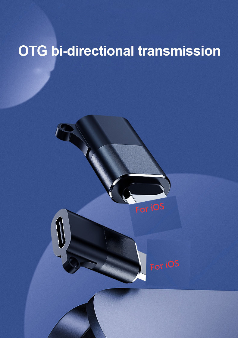 Адаптер Type-C на 8 Pin для быстрой зарядки iOS