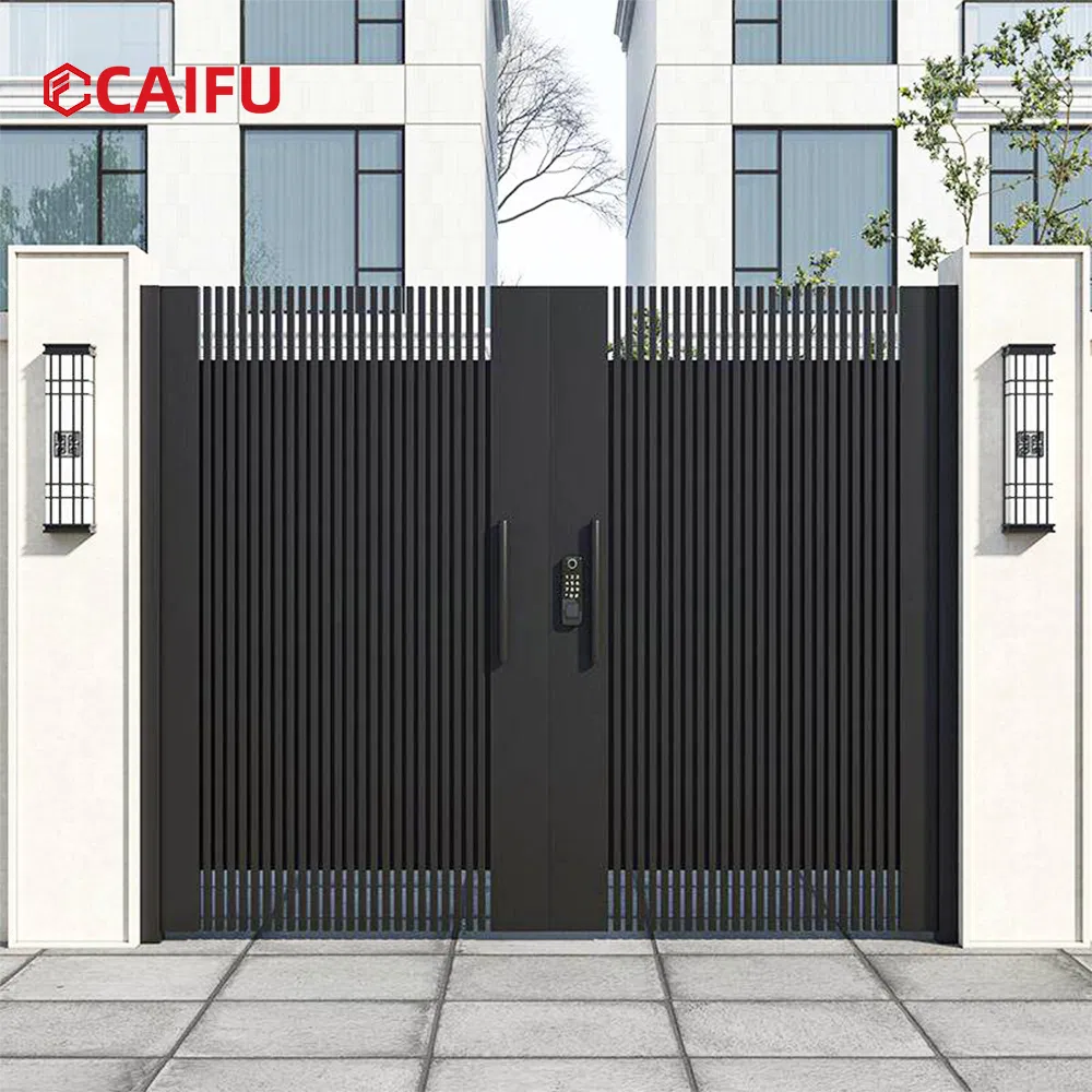 Modern Metal Swing Gate Aluminium Door for Outdoor House Exterior Entrance