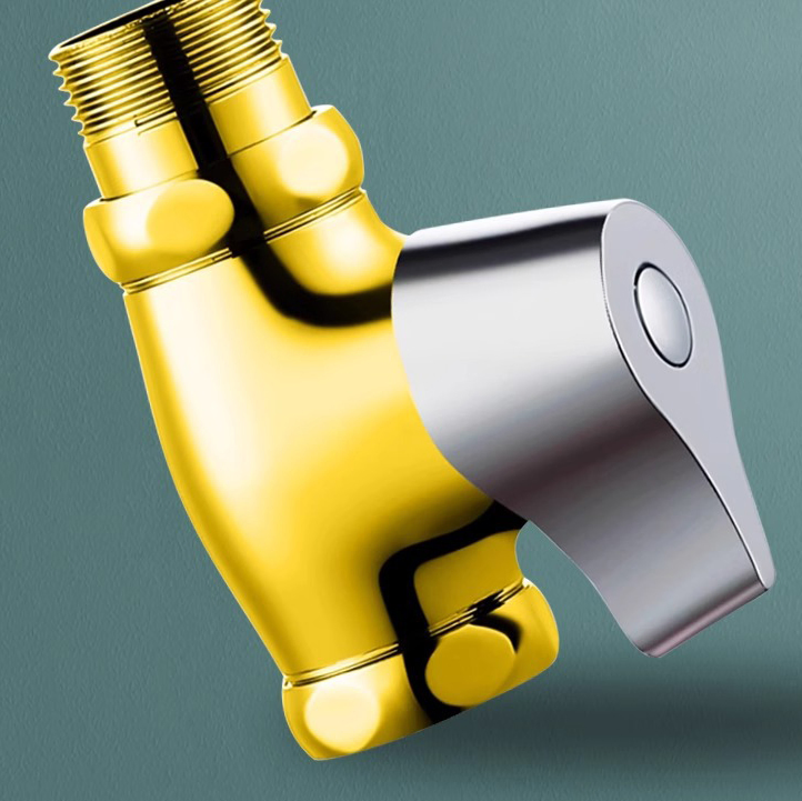 Manufacturer Direct Easy Installation Brass Hand-Press Delay Valve for Bathroom Use Time-Delay Flush Valve