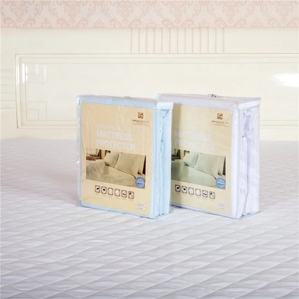 Cotton Comfortable Bedding Waterproof Mattress Protector Super King 4-Layer Quilted Super King Mattress Protector with 30cm Deep Pockets, Soft & Breathable