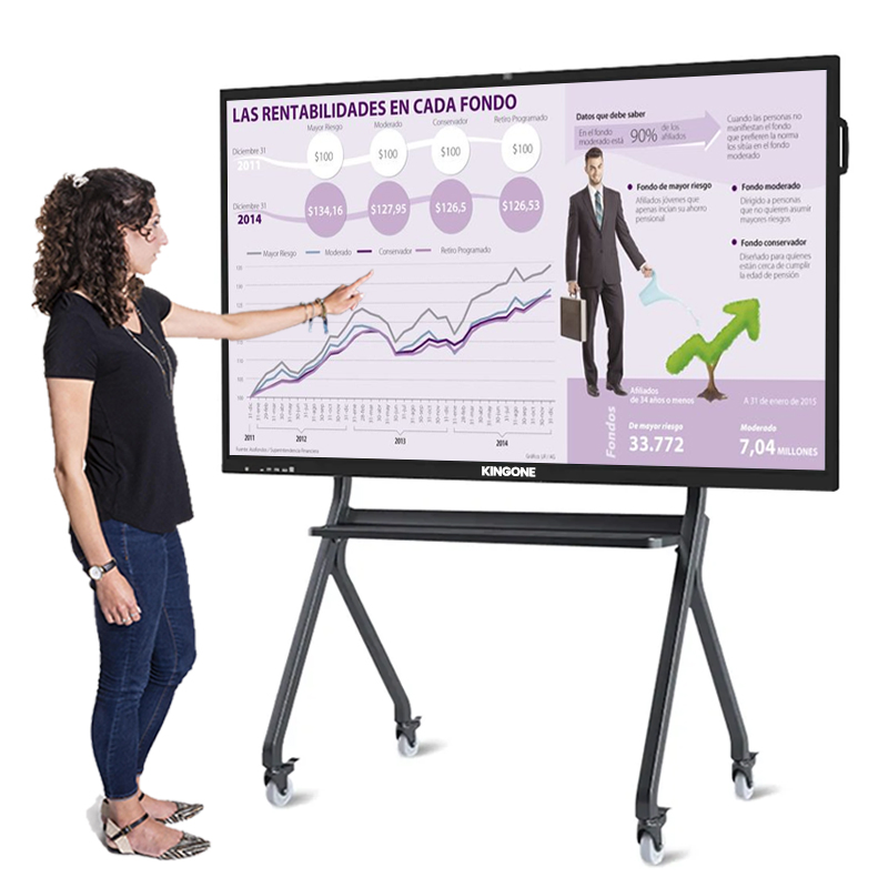 OEM ODM Supplier 110 Inch 4K UHD Smart Interactive Display LCD Touch Screen Flat Panel Whiteboard for Business Office and Smart Classroom Use