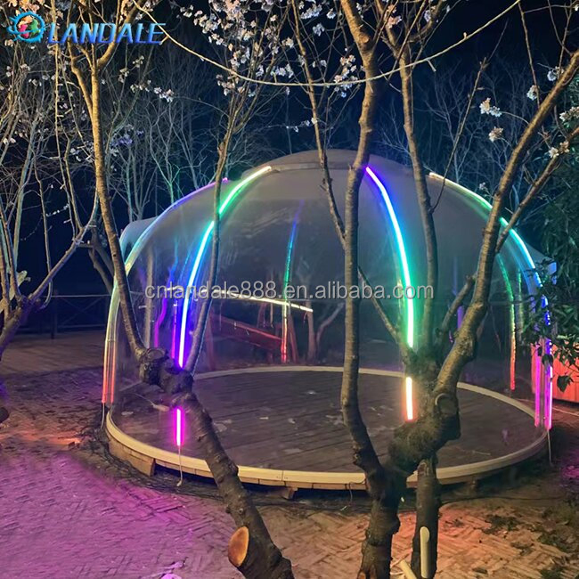 Full Hous Outdoor Glass Polycarbonate Dome House Glamping for Winter China Designs Bubble Dome Room