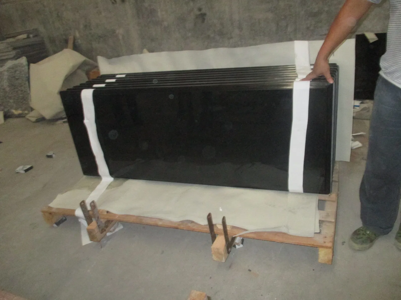 Absolute Black Granite Countertop for Kitchen Top Vanity Bathroom Top