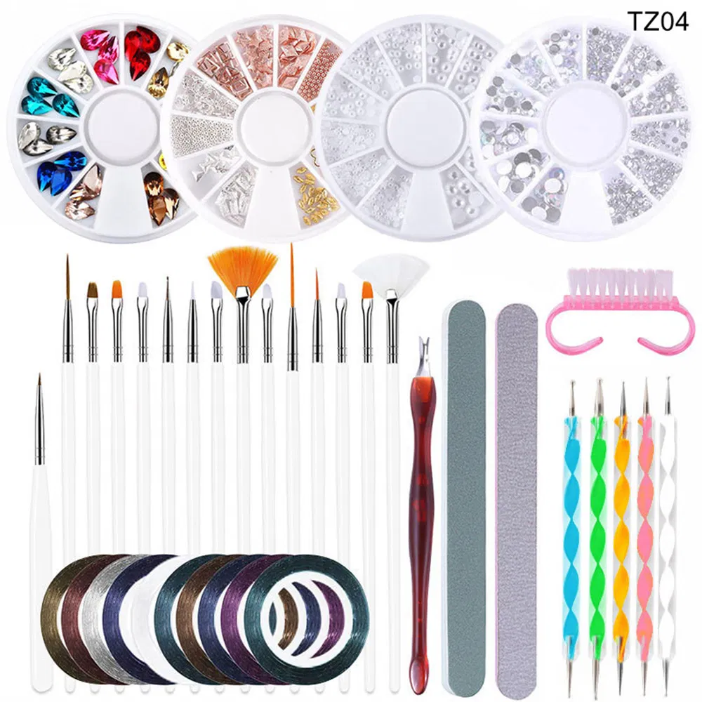 Hot Selling Nail Tools Set Nail Lamp Nail Dril Nail File Paint Pen Manicure Set