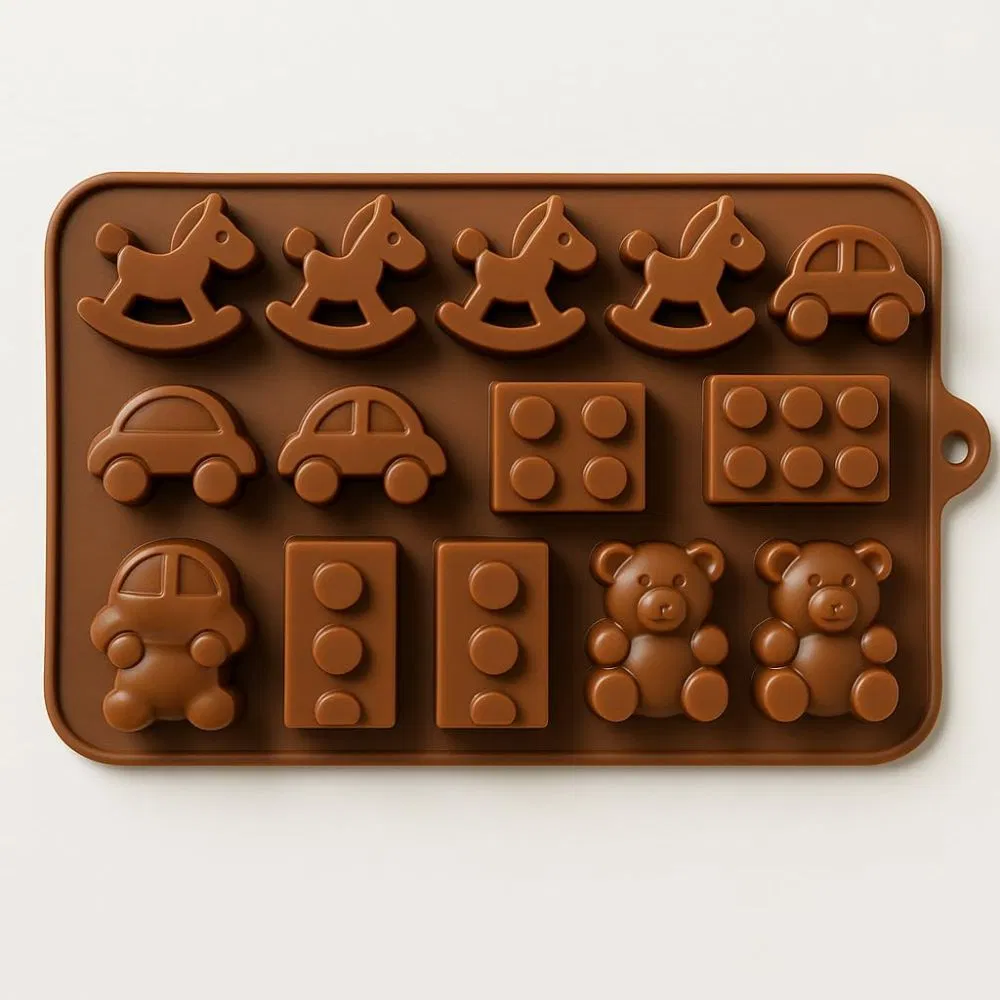 Силиконовая форма для шоколада и льда 'Транспорт'