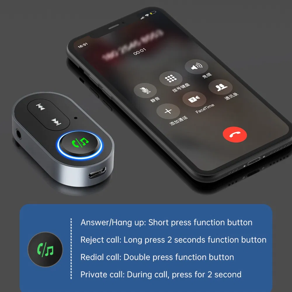 Bluetooth-адаптер Br10 для авто с Hands-Free