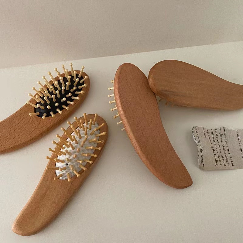 High Quantity Hair Message Brush Natural Bamboo Paddle Hair Comb