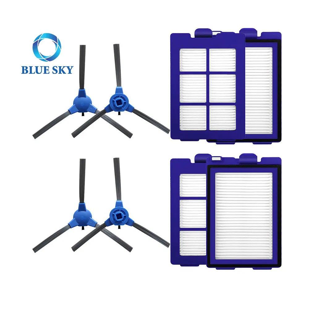 Vacuum Filter Side Brush Accessories Kits Compatible with Eufy Robovac X8 Hybrid Robot Vacuum Cleaner Parts