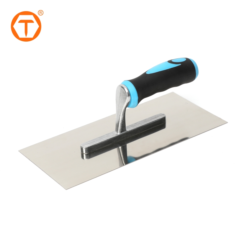 Steel Trowel Finishing Wall Plaster Long Stainless Metal Steel Flat Plastering Trowel